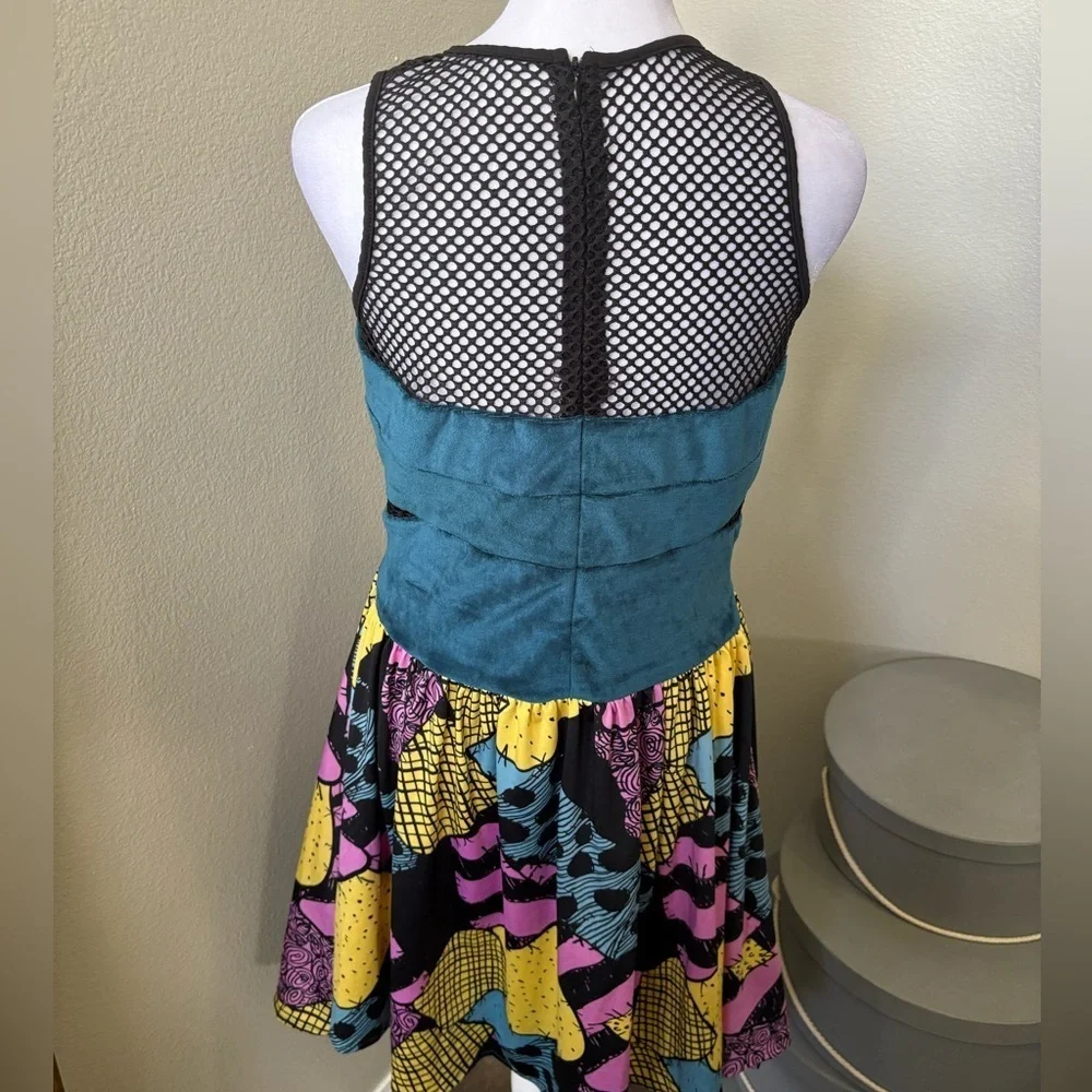 Nightmare Before Christmas Mesh Velour Tank Dress M - Picture 3 of 5